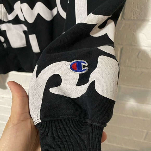 Champion All Over Print Reverse Weave Hoodie - Picture 2 of 5